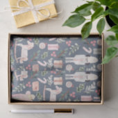 De muskale kerstvakantie tissuepapier (Geschenk)