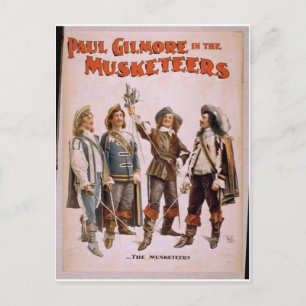 De musketiers, de "Paul Gilmore"-bioscoop Briefkaart