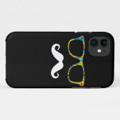 De Mustache Hipster Case-Mate iPhone Case (Achterkant (horizontaal))