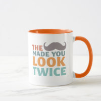 De Mustache maakte dat je er grappige Mok uit ziet