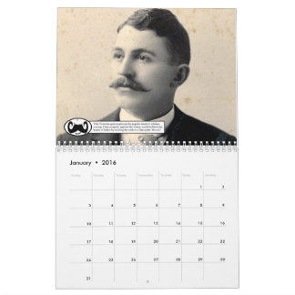 De Mustaches van het district Placer Kalender