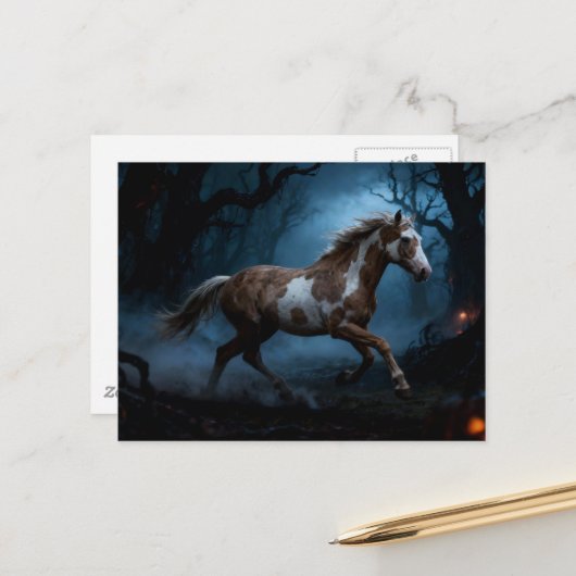De Mustang in het Geheime Bos Briefkaart (Voorkant / Achterkant in situ)
