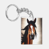 De Mustang Mustang - het bolwerk van de vrijheid Sleutelhanger (Voorkant Links)