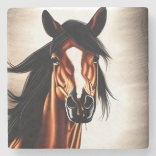 De Mustang Mustang - het bolwerk van de vrijheid Stenen Onderzetter