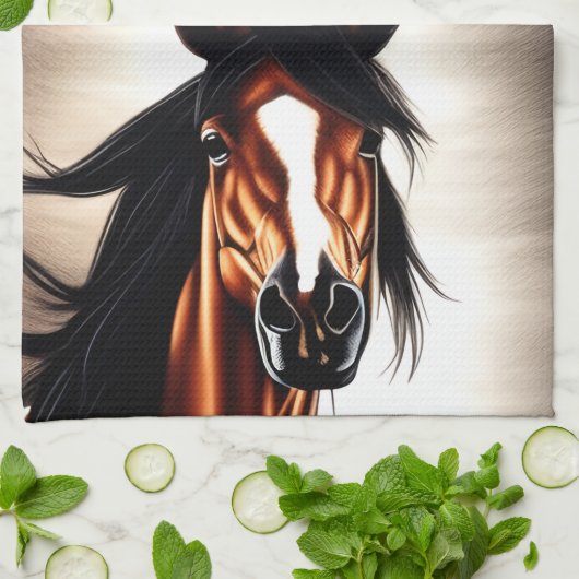 De Mustang Mustang - het bolwerk van de vrijheid Theedoek (Gevouwen)