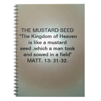 DE MUSTARD ZEED PARABLE MATT.13: 31-32 NOTEBOOK NOTITIEBOEK