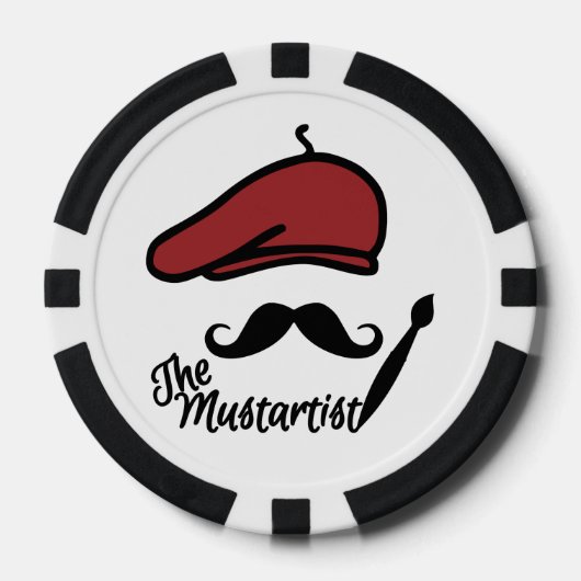 De Mustartiest poker chips (Voorkant)