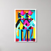 De Muster Drill Canvas Afdruk (Voorkant)