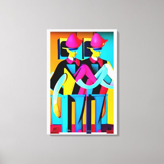 De Muster Drill Canvas Afdruk (Voorkant)