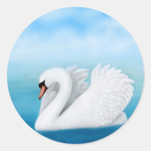 De Mute Swan Sticker (Voorkant)