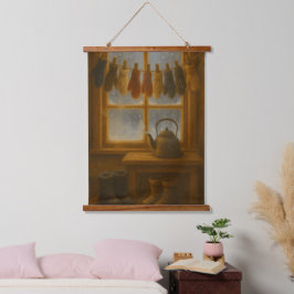 De Mutsenlijn – Warmte Wacht Binnen Hangend Wandkleed