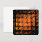 De muur abstracte geometrische vuur kunst modern kaart (Voorkant / Achterkant)