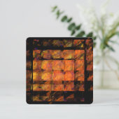 De muur abstracte geometrische vuur kunst modern kaart (Staand voorkant)