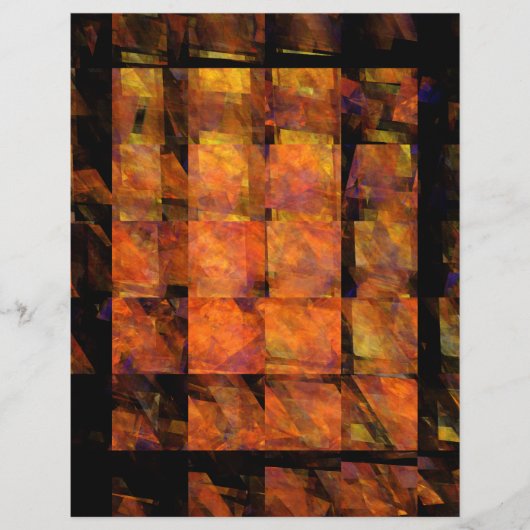 De muur abstracte kunst flyer (Voorkant)