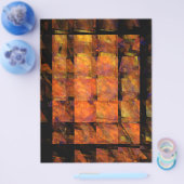 De muur abstracte kunst flyer (Enkel)