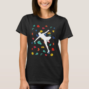 De muur beklimt de klimmers van binnenshuis Action T-shirt