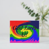 De muur briefkaart (Staand voorkant)