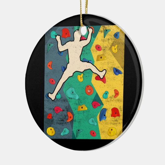 De muur die de klimmers binnenshuis bestijgt Actio Keramisch Ornament (Links)