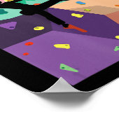 De muur die de klimmers binnenshuis bestijgt Actio Poster (Hoek)