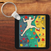 De muur die de klimmers binnenshuis bestijgt Actio Sleutelhanger (Voorkant)