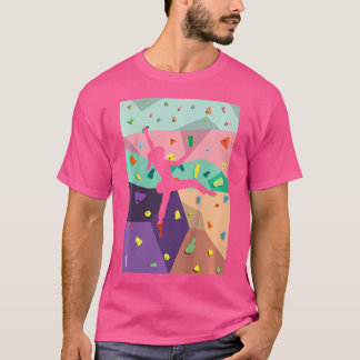 De muur die de klimmers binnenshuis bestijgt Actio T-shirt