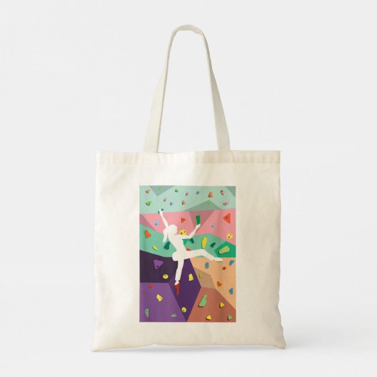 De muur die de klimmers binnenshuis bestijgt Actio Tote Bag (Achterkant)
