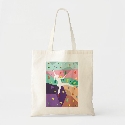 De muur die de klimmers binnenshuis bestijgt Actio Tote Bag (Voorkant)