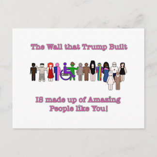 De muur die Trump bouwt Briefkaart