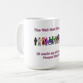 De muur die Trump bouwt Koffiemok (Voorkant links)