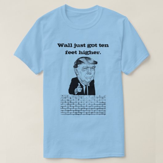 De muur heeft net een Shirt van tien meter hoog Do (Design voorkant)