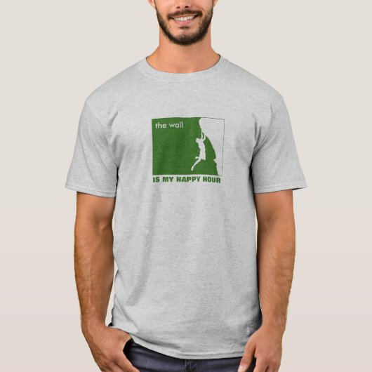 De muur is mijn gelukkige uur t-shirt (Voorkant)