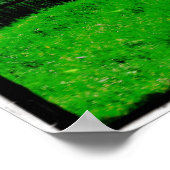 De muur met de roze hemel poster (Hoek)