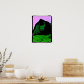 De muur met de roze hemel poster (Keuken)