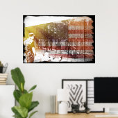 De muur poster (Thuiskantoor)