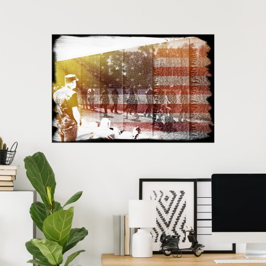 De muur poster (Thuiskantoor)