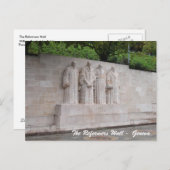 De muur van de Hervormers - Genève Briefkaart (Voorkant / Achterkant)
