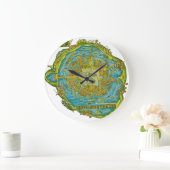 De muur van de Kaart van Tenochtitlan Klok (Huis)