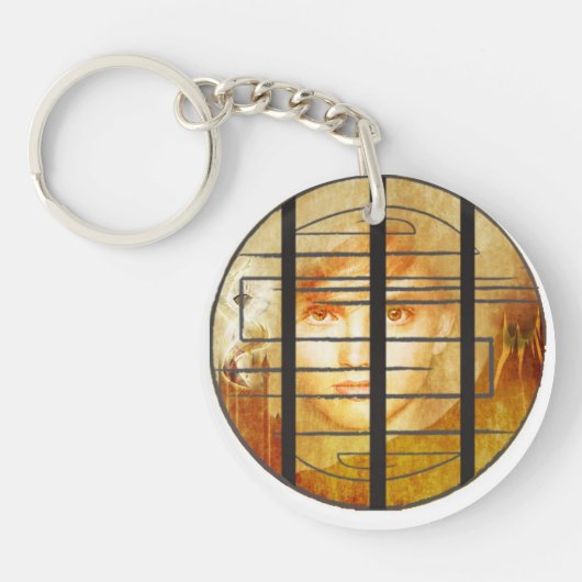 De muur van de Labyrinth Sleutelhanger (Voorkant)