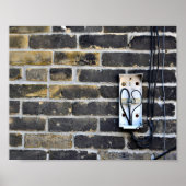 De muur van de Stad van Gritty met Elektrische doo Poster (Voorkant)