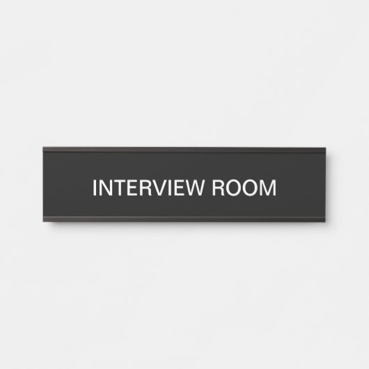 De Muur van de Zaal van de Interview van de kantoo Deurbordje (Voorkant)