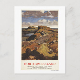 De muur van Hadrian en het Poster van de Schapentr Briefkaart