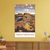 De muur van Hadrian en het Poster van de Schapentr Canvas Afdruk (Insitu (Woonkamer))