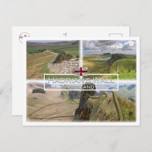 De muur van Hadrian - Greenhead Lough Briefkaart (Voorkant / Achterkant)