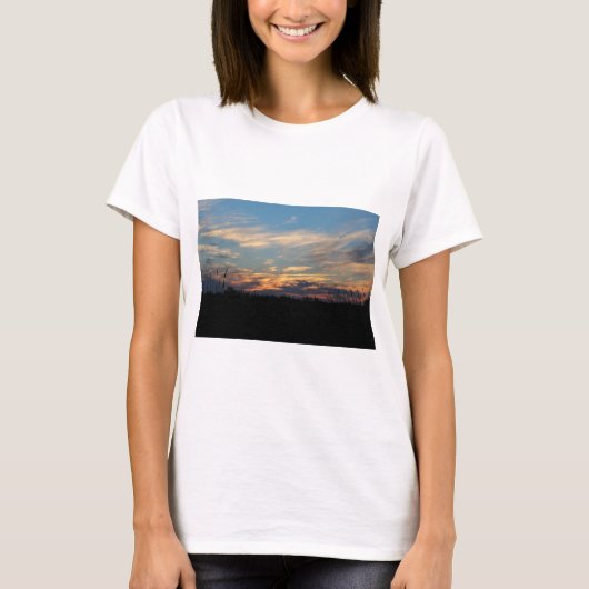 De Muur van het silhouet van Natuur T-shirt (Voorkant)