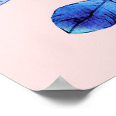 De muur van roze bakstenen gebruikt aan achtergron poster (Hoek)