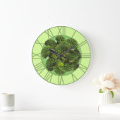 De muurklok van broccoli grote klok (Huis)