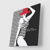 De muurklok van de Vrouw van de zomer Vierkante Klok (Hoek)