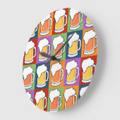 De muurklok van het Pop-art van het BIER Grote Klok (Hoek)