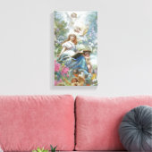 De muze van Poesie (door Konstantin Makovsky) Canvas Afdruk (Insitu (Woonkamer))
