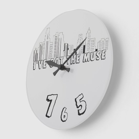 De muze wandklok (Hoek)